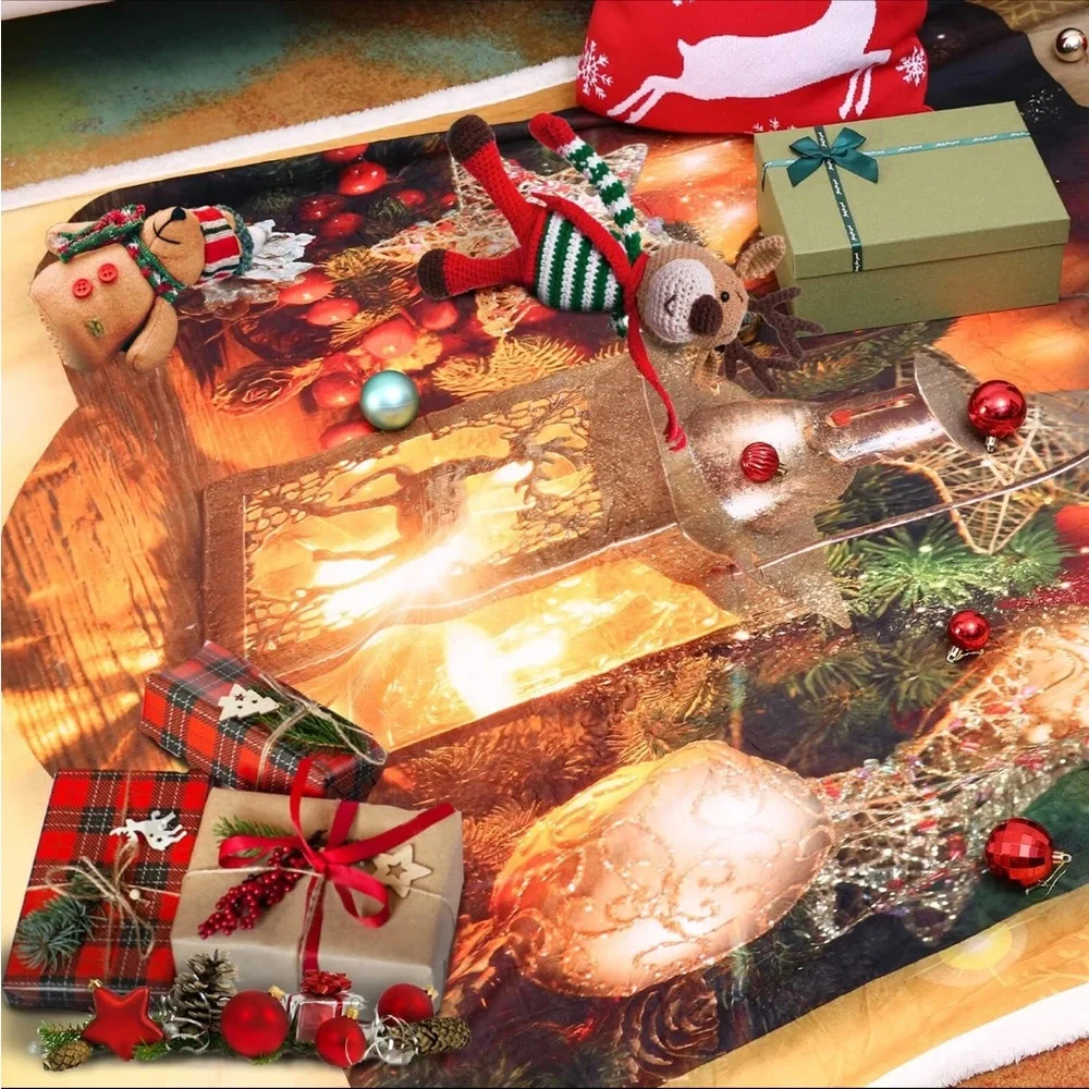 Nelaukoko Christmas Sherpa Fleece Throw 60x80